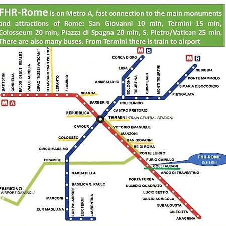 Frank Host Roma Lux , Metro A A 50 M, Simple Check-In Con Codice A Qualsiasi Orarioアパートメント エクステリア 写真